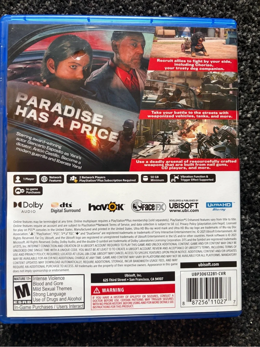 Far Cry 6 PS5 Video Game - White/Cream Cover